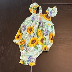 Posh peanut onesie. 0-3 months.